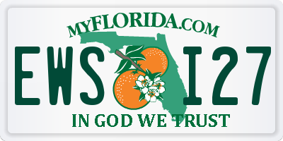 FL license plate EWSI27
