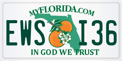 FL license plate EWSI36