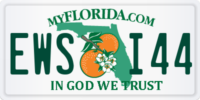 FL license plate EWSI44