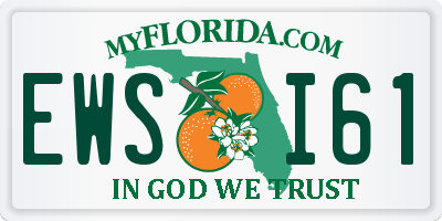 FL license plate EWSI61