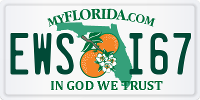 FL license plate EWSI67