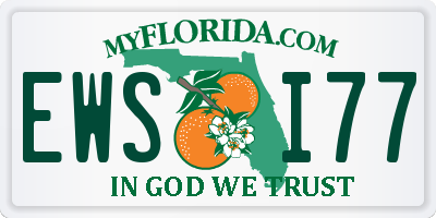 FL license plate EWSI77