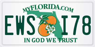 FL license plate EWSI78