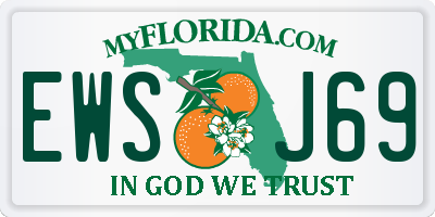 FL license plate EWSJ69