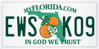 FL license plate EWSK09