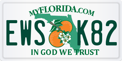 FL license plate EWSK82