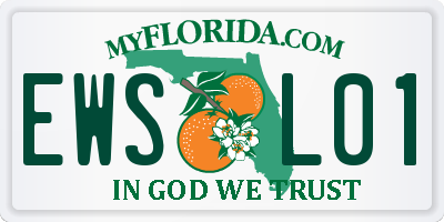 FL license plate EWSL01