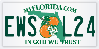 FL license plate EWSL24