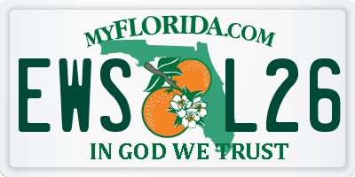 FL license plate EWSL26