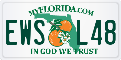 FL license plate EWSL48