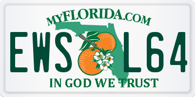 FL license plate EWSL64