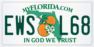 FL license plate EWSL68