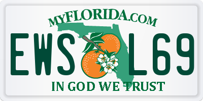 FL license plate EWSL69