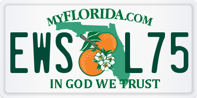 FL license plate EWSL75