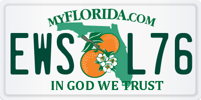 FL license plate EWSL76