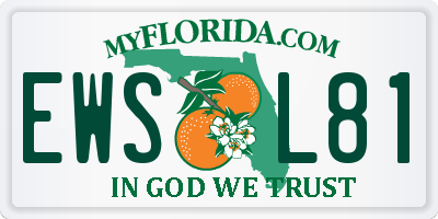 FL license plate EWSL81