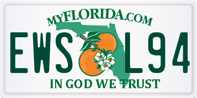 FL license plate EWSL94