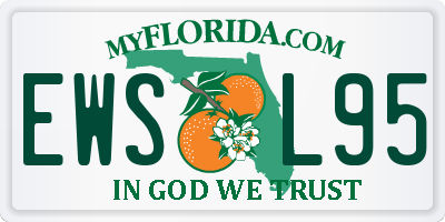 FL license plate EWSL95