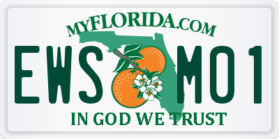 FL license plate EWSM01