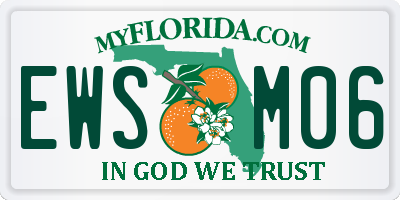 FL license plate EWSM06