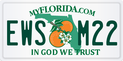 FL license plate EWSM22