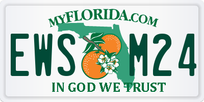 FL license plate EWSM24