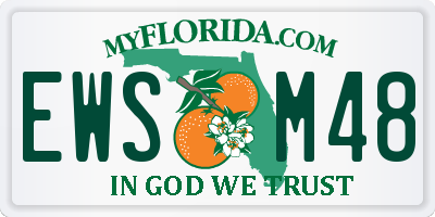 FL license plate EWSM48