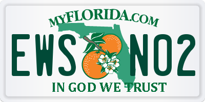 FL license plate EWSN02