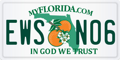 FL license plate EWSN06