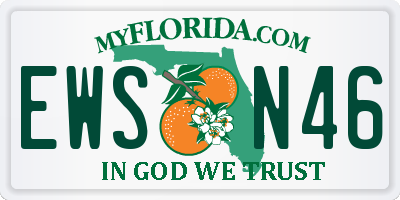 FL license plate EWSN46