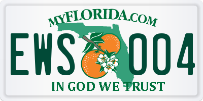FL license plate EWSO04