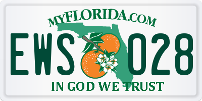 FL license plate EWSO28