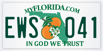 FL license plate EWSO41