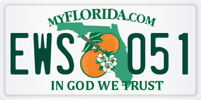 FL license plate EWSO51
