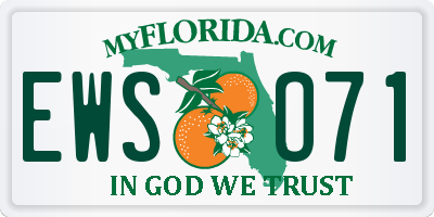 FL license plate EWSO71