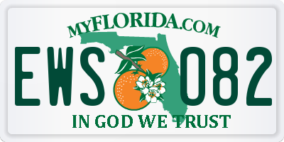 FL license plate EWSO82