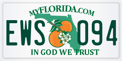 FL license plate EWSO94