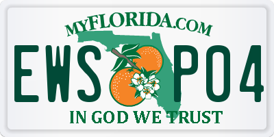 FL license plate EWSP04