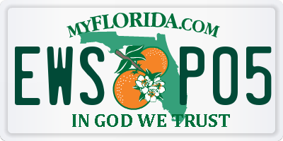FL license plate EWSP05