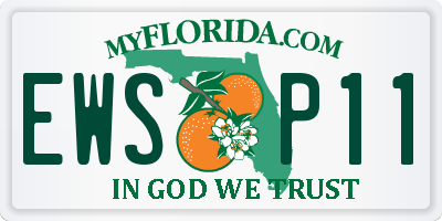 FL license plate EWSP11