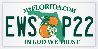 FL license plate EWSP22