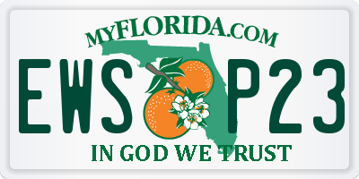 FL license plate EWSP23