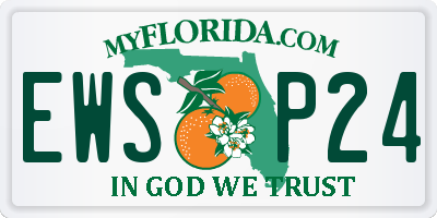 FL license plate EWSP24
