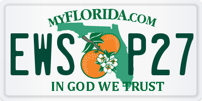 FL license plate EWSP27