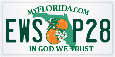 FL license plate EWSP28