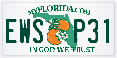 FL license plate EWSP31