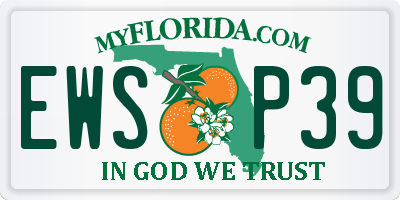 FL license plate EWSP39