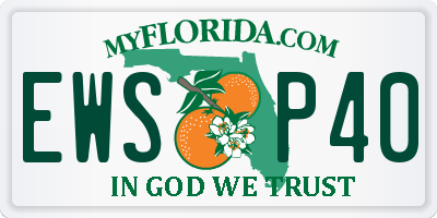 FL license plate EWSP40