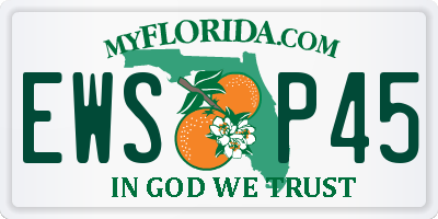 FL license plate EWSP45