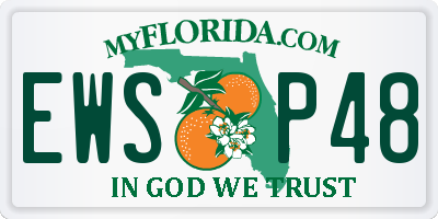 FL license plate EWSP48